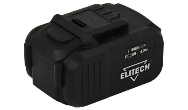 Аккумуляторная батарея ELITECH 18 V 4.0Ач 1820.067700