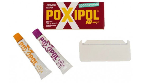 Холодная сварка POXIPOL прозрачный 16гр/14мл Холодная сварка POXIPOL прозрачный 16гр/14мл