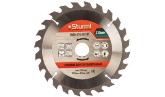 9020-210-30-24T Пильный диск, размер 210x30x24 зубов Sturm!