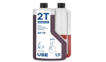 Масло USE 2-х тактное минеральное API TB  с дозатором 1 л   