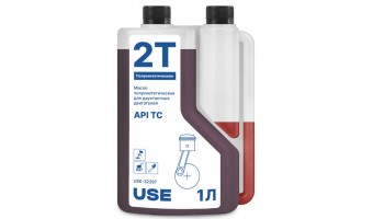 Масло USE 2-х тактное полусинтетика API TC с дозатором 1 л   