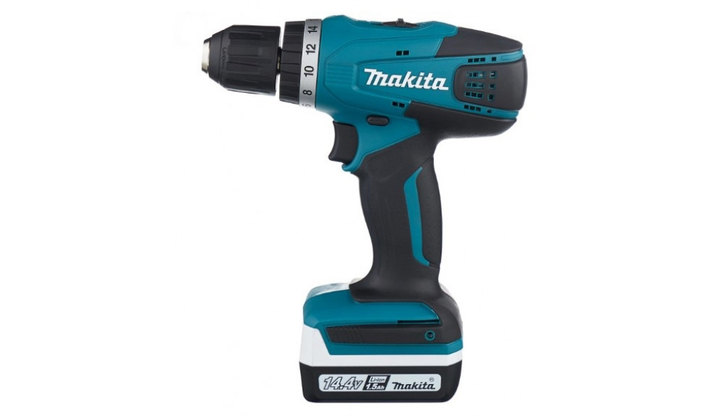 Дрель аккумуляторная Makita DF 347 DWE Li-ion 14V + ПОДАРОК НАБОР СВЕРЕЛ MAKITA BASIC E11829 Дрель аккумуляторная Makita DF 347 DWE Li-ion 14V + ПОДАРОК НАБОР СВЕРЕЛ MAKITA BASIC E11829