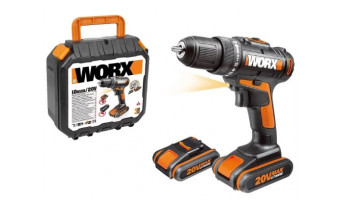 Дрель аккумуляторная WORX WX101.2 20V 1,5Ач кейс